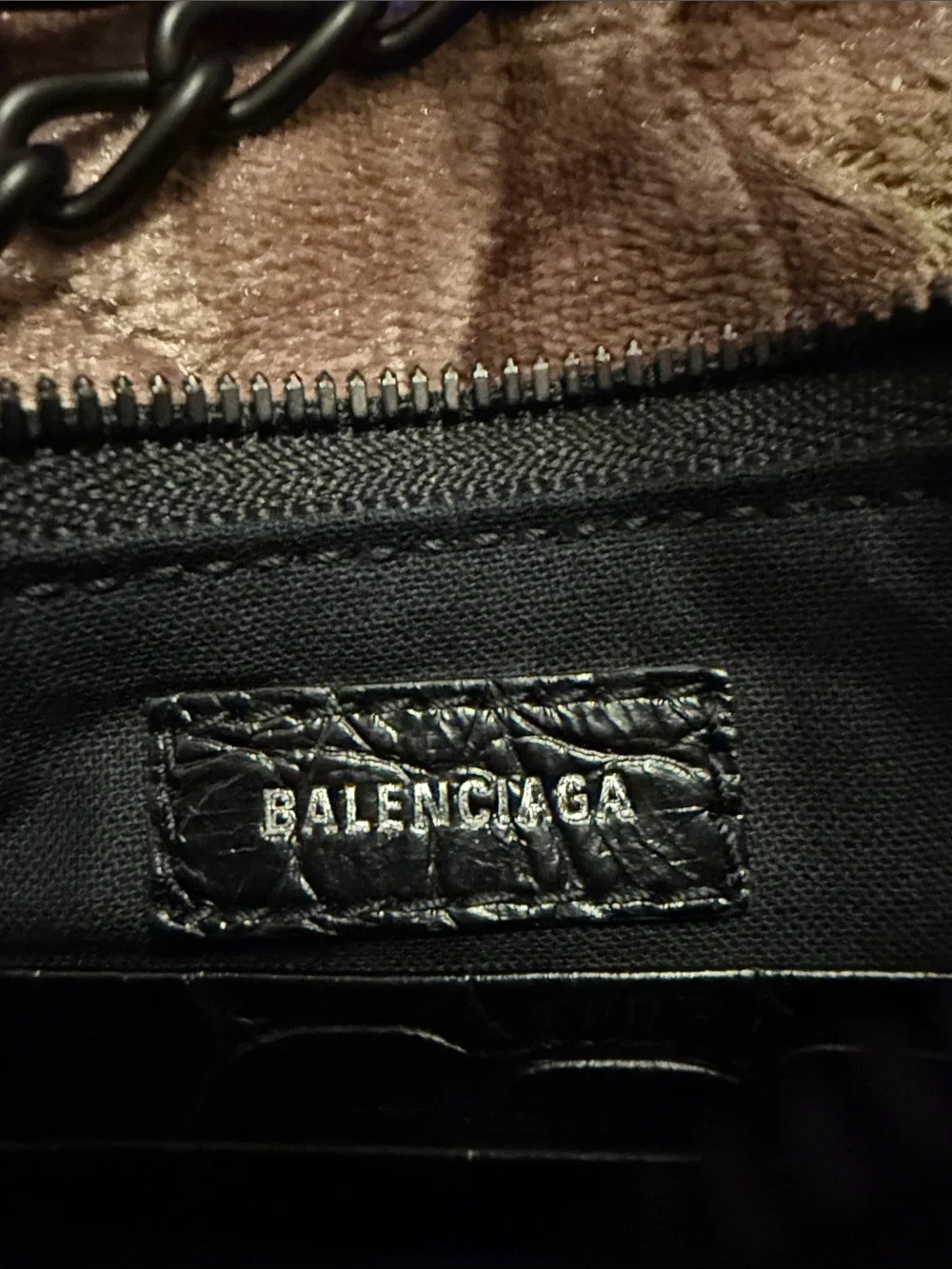 Balenciaga Black Quilted-Style Crossbody Bag